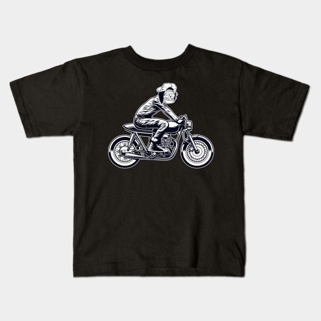 rider Kids T-Shirt by antonimus